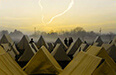 Sunrise over the York Catholic Encampment